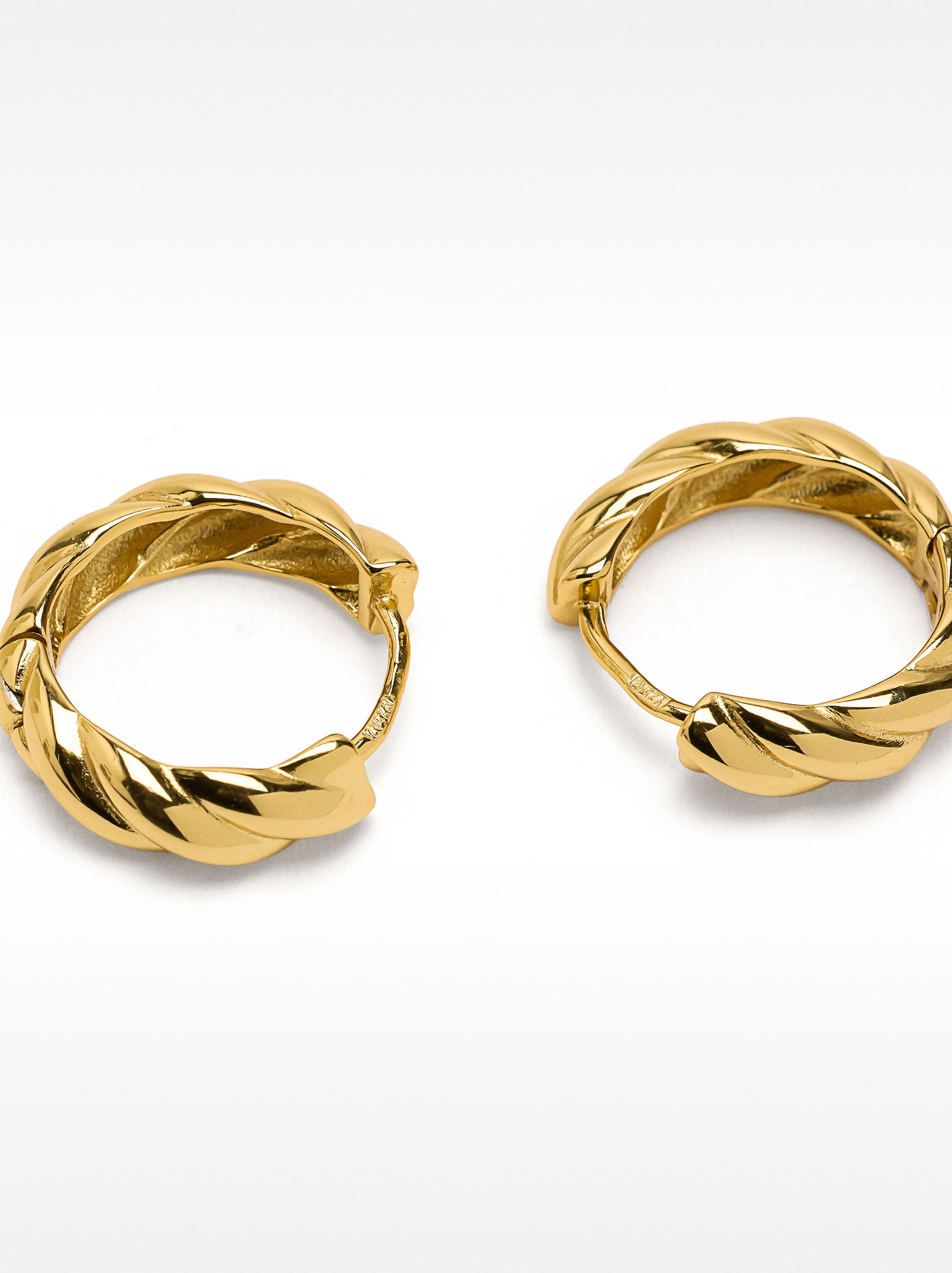 Aretes Trenzados - Plata De Ley 925