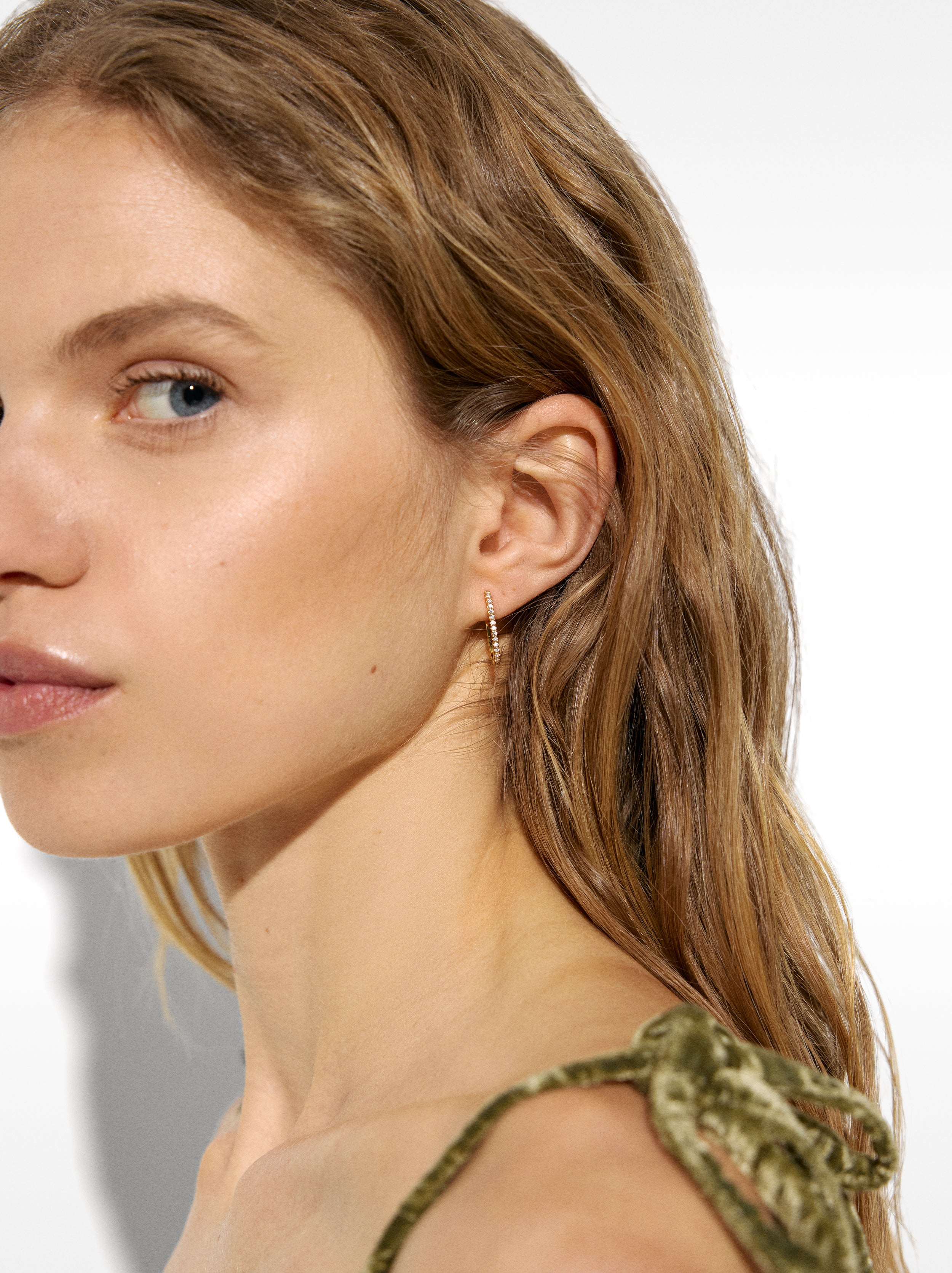 Aretes Con Circonitas - Plata De Ley 925