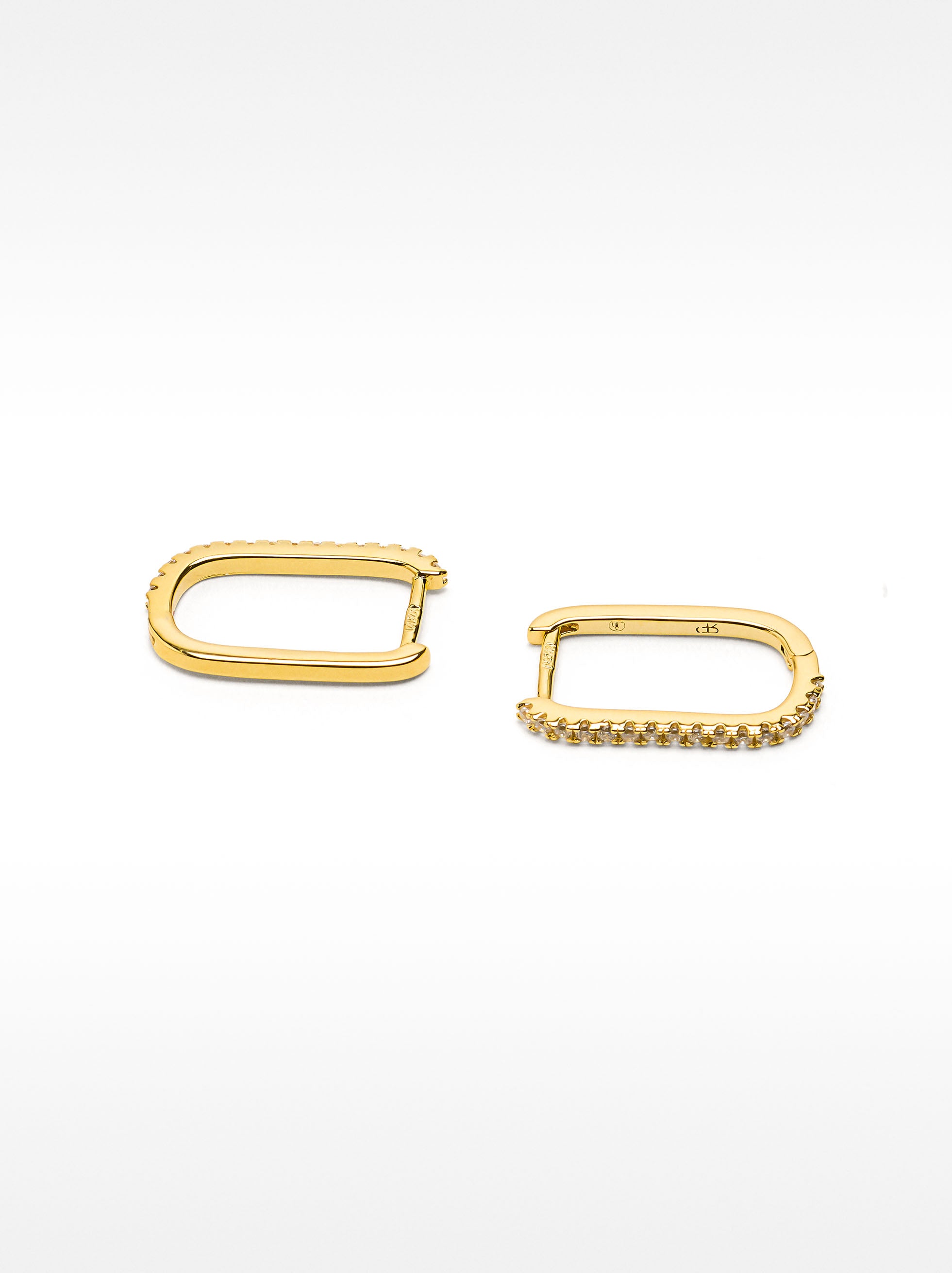 Aretes Con Circonitas - Plata De Ley 925