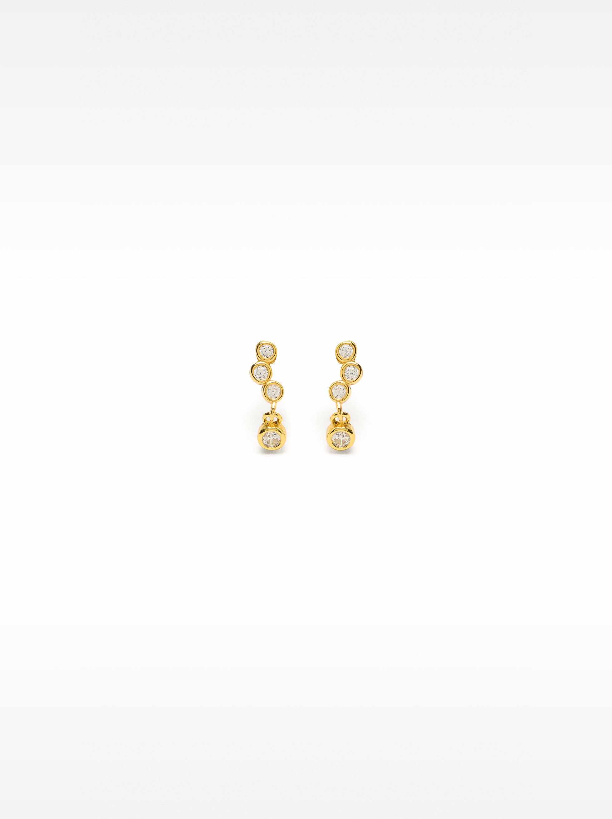 Aretes Con Circonitas - Plata De Ley 925