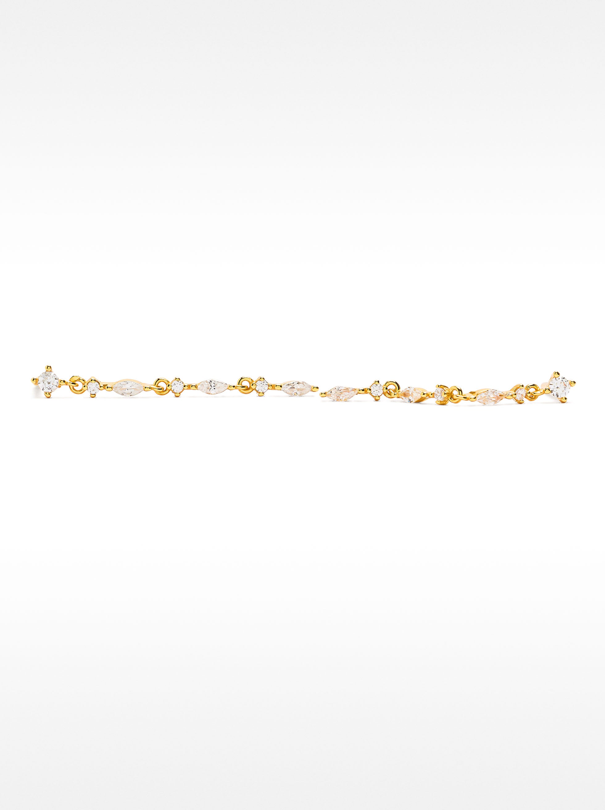 Aretes Con Circonitas Y Perlas - Plata De Ley 925