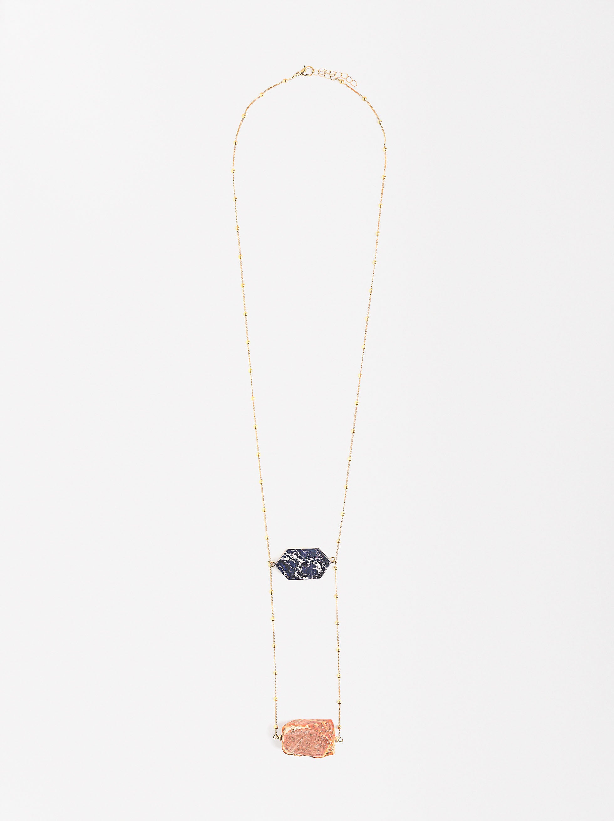 Collar Largo Con Piedras