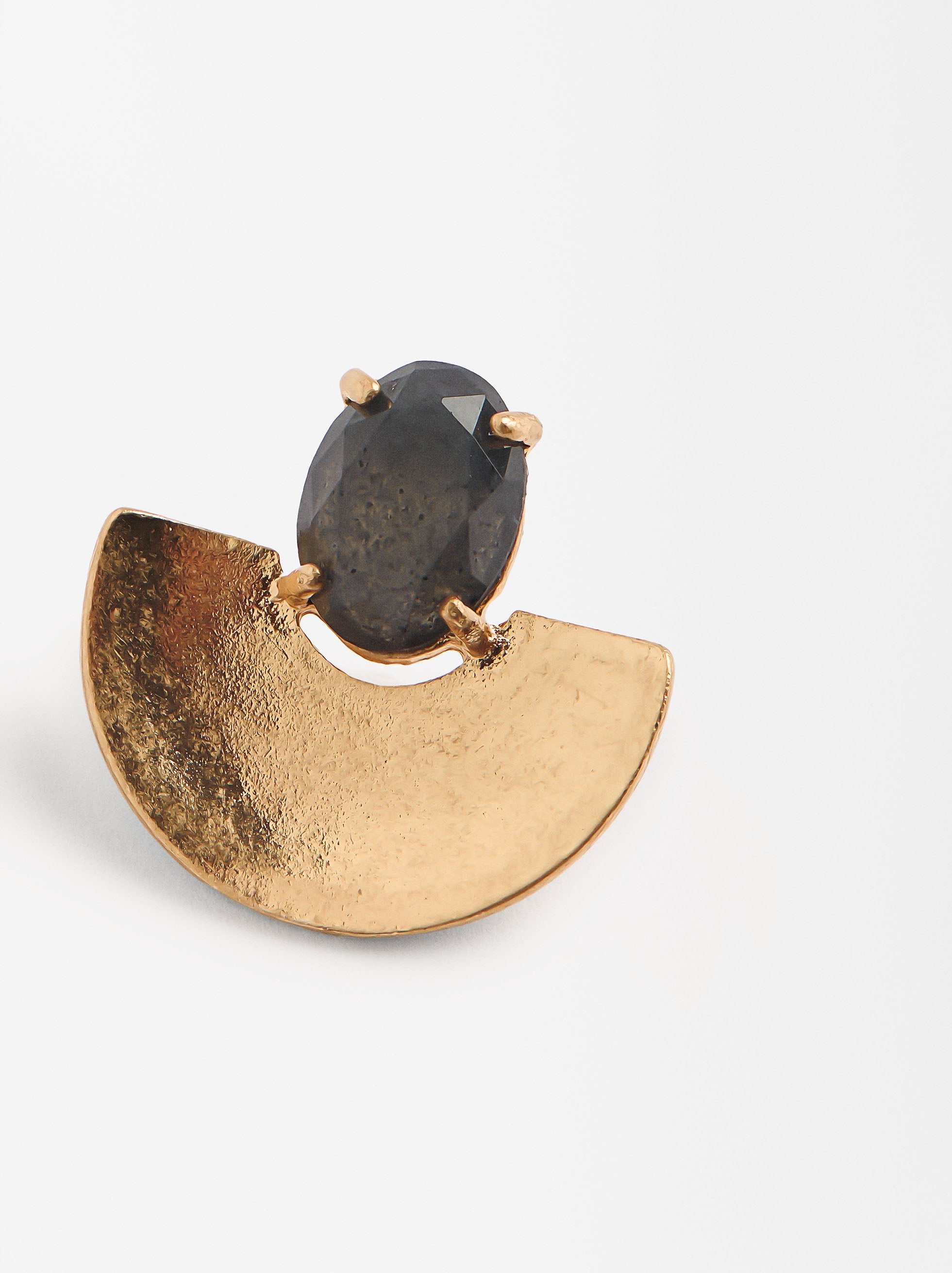 Aretes Abanico Con Resina