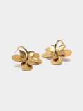 Aros Abiertos Con Flor Doble
