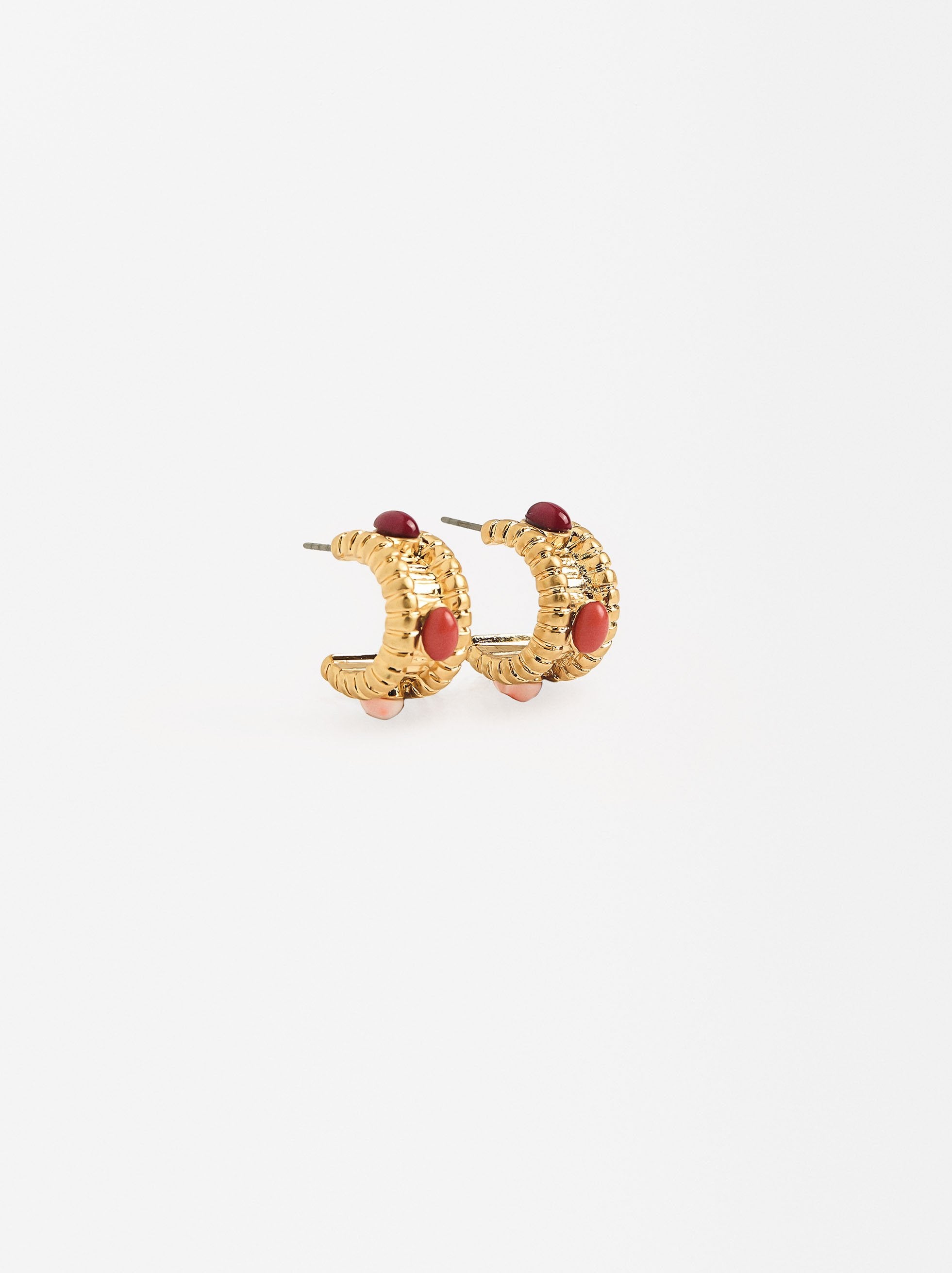 Aretes Abiertos Con Piedras
