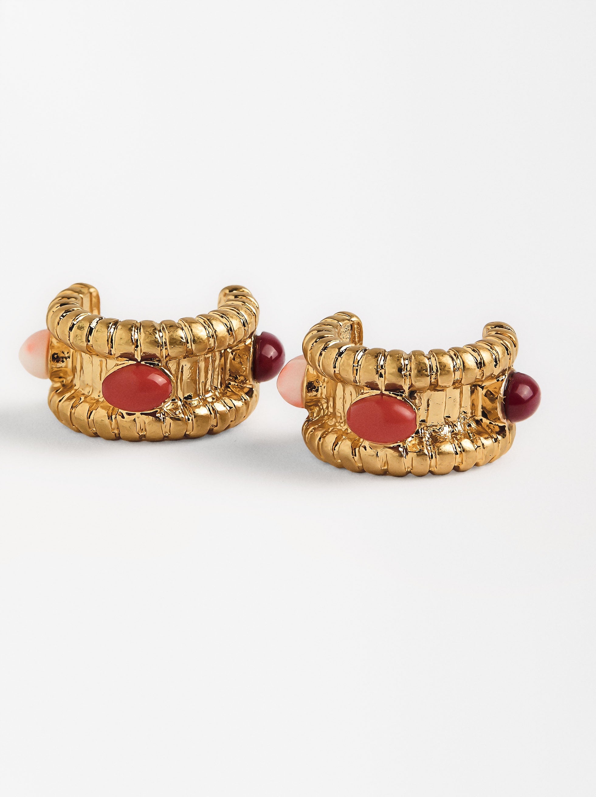 Aretes Abiertos Con Piedras