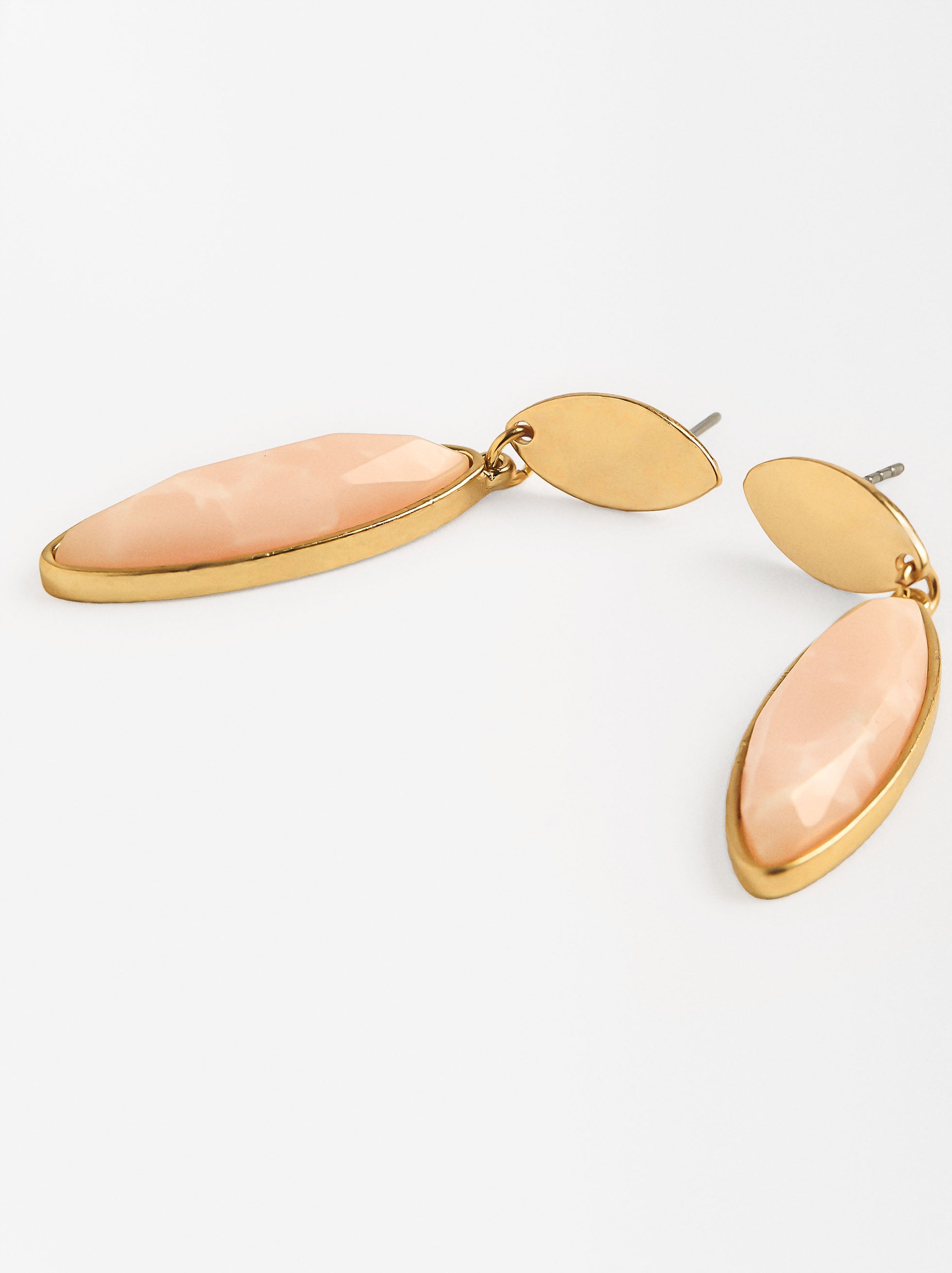 Aretes Alargados Con Piedra