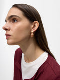 Aretes Ovalados Efecto Piedra