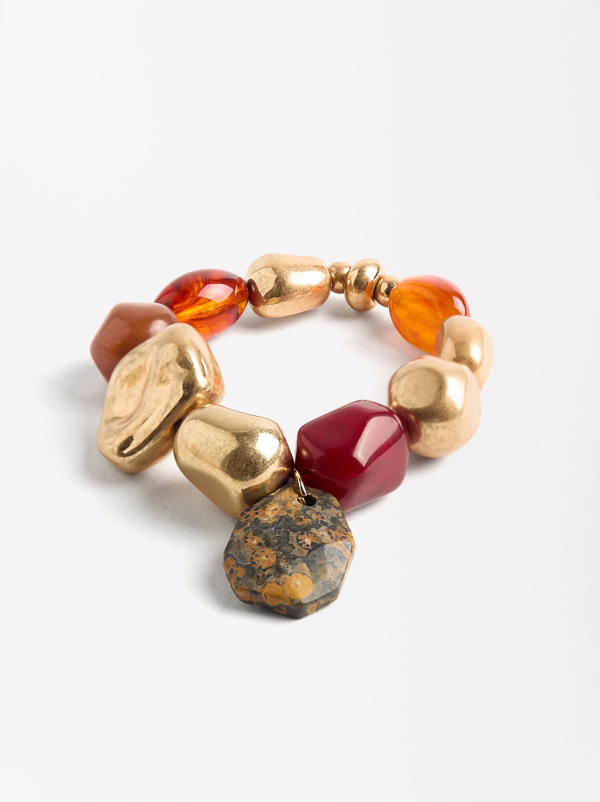 Pulsera Elástica Efecto Piedra