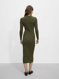 Vestido De Punto Canalado
