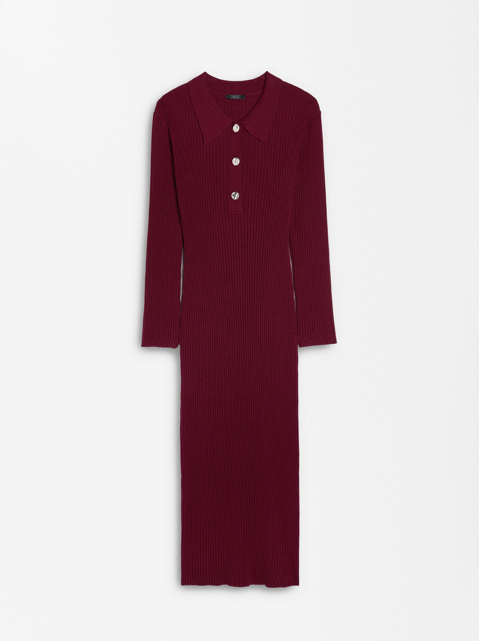 Vestido De Punto Canalado