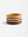 Set De Pulseras De Rayas