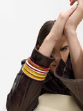 Set De Pulseras De Rayas