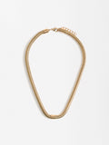 Collar Corto Con Cadena De Serpiente