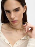 Collar Corto Con Cadena De Serpiente