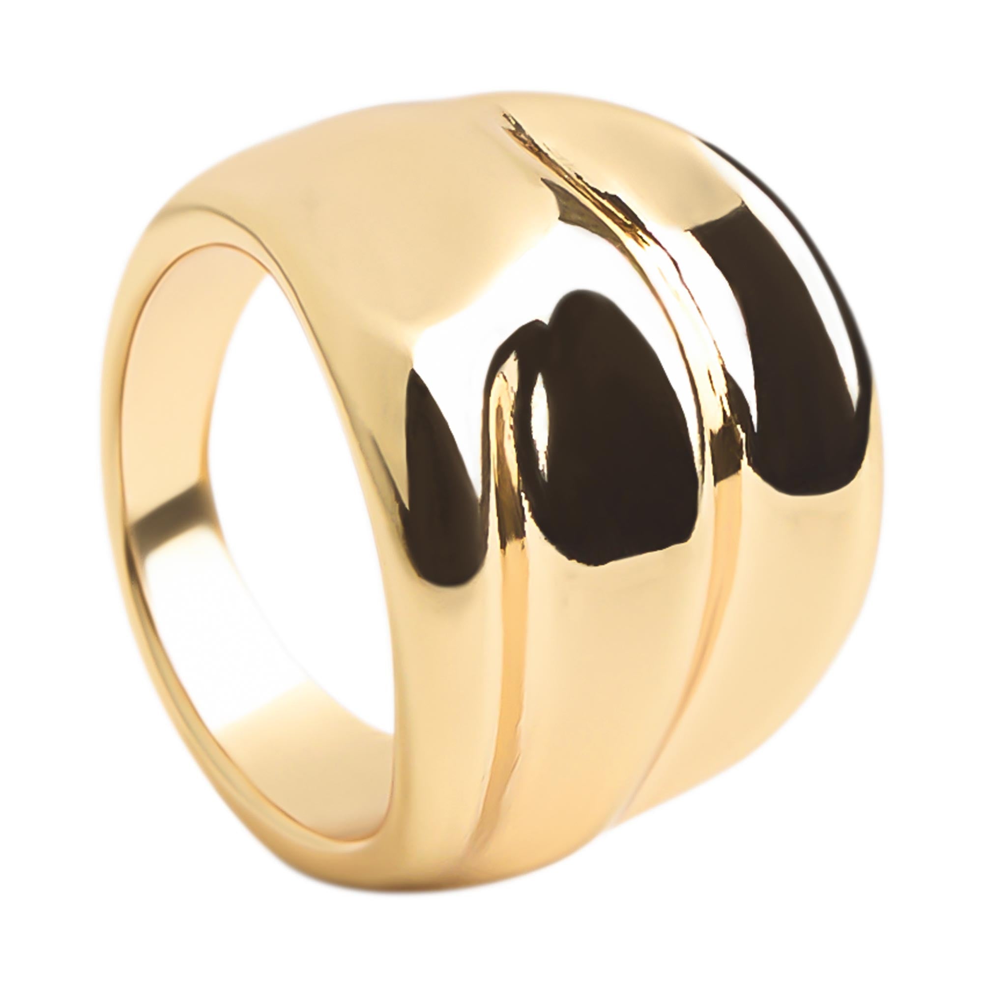 Anillo Ancho Con Relieve