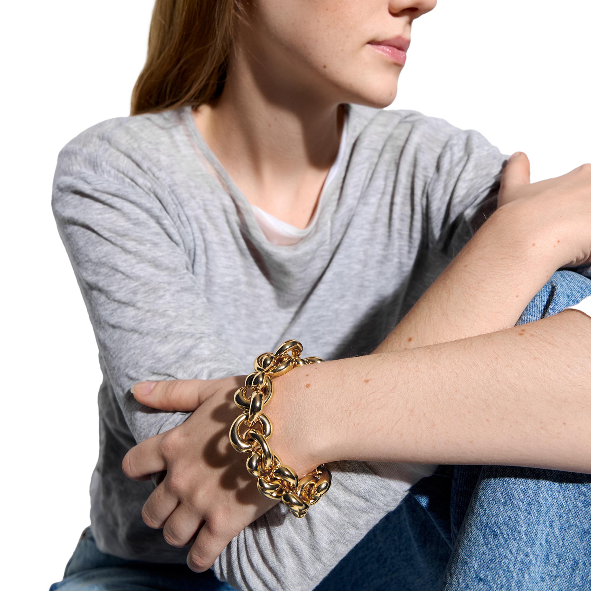 Pulsera De Eslabones Cruzados