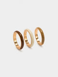 Set De Anillos Con Esmalte