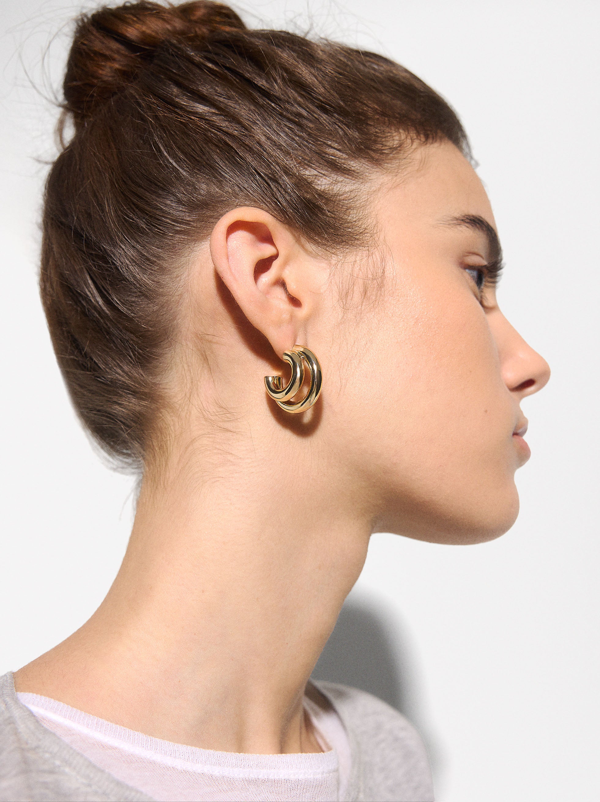 Aretes Efecto Doble