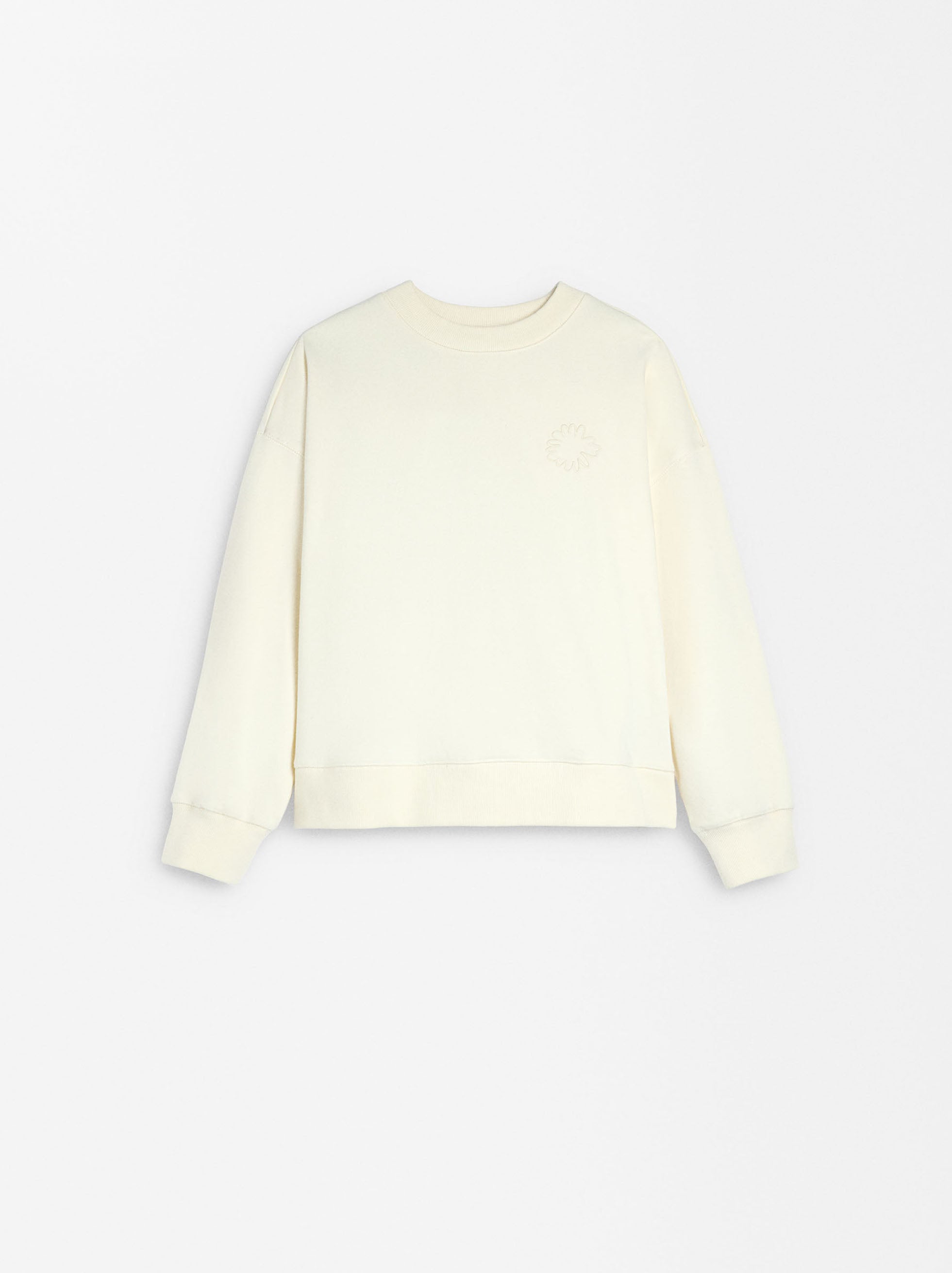 Sudadera Con Flor