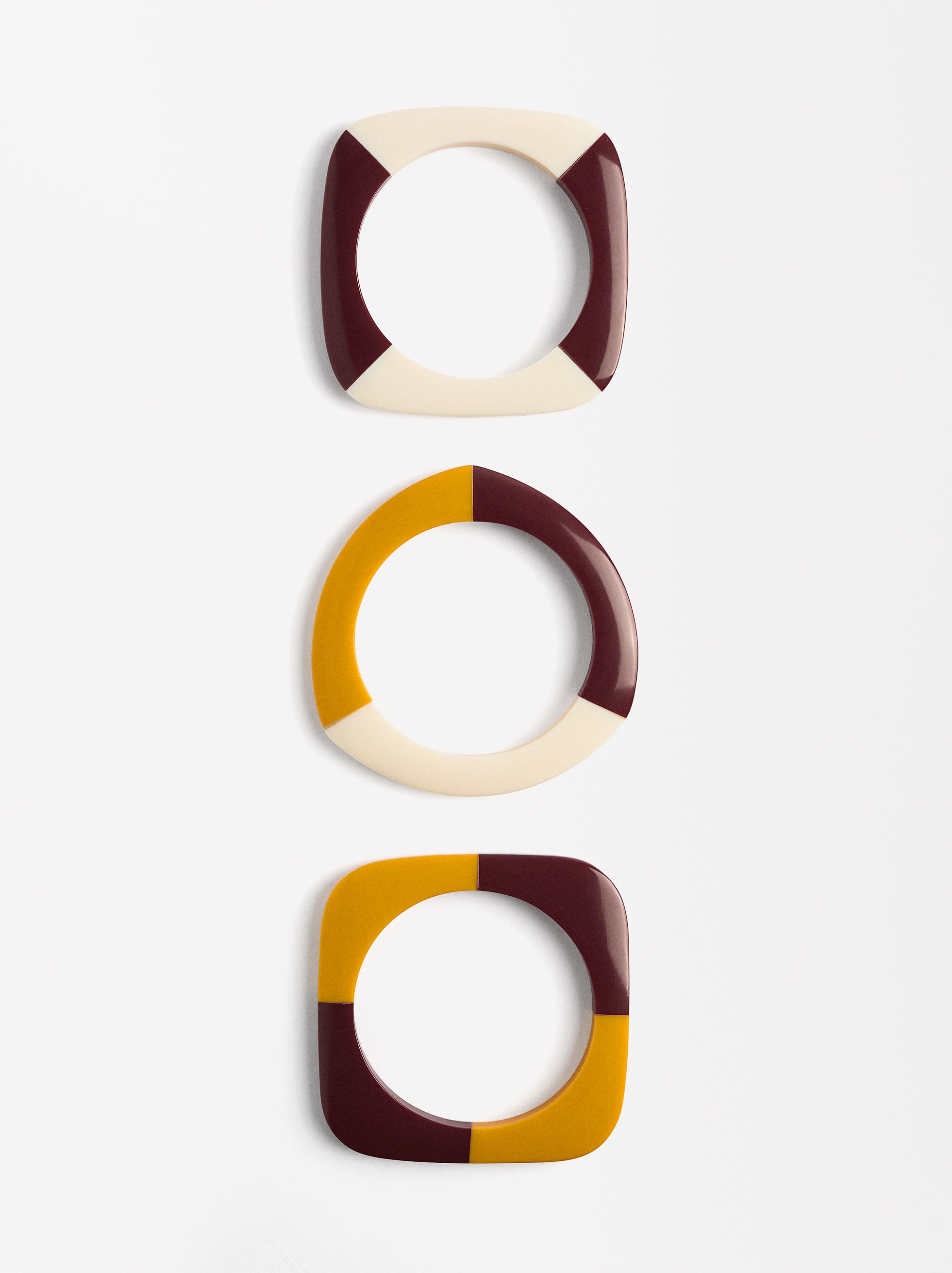 Set De Pulseras Geométricas