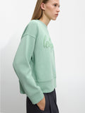 Sudadera De Algodón Con Aplique