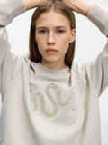 Sudadera De Algodón Con Aplique