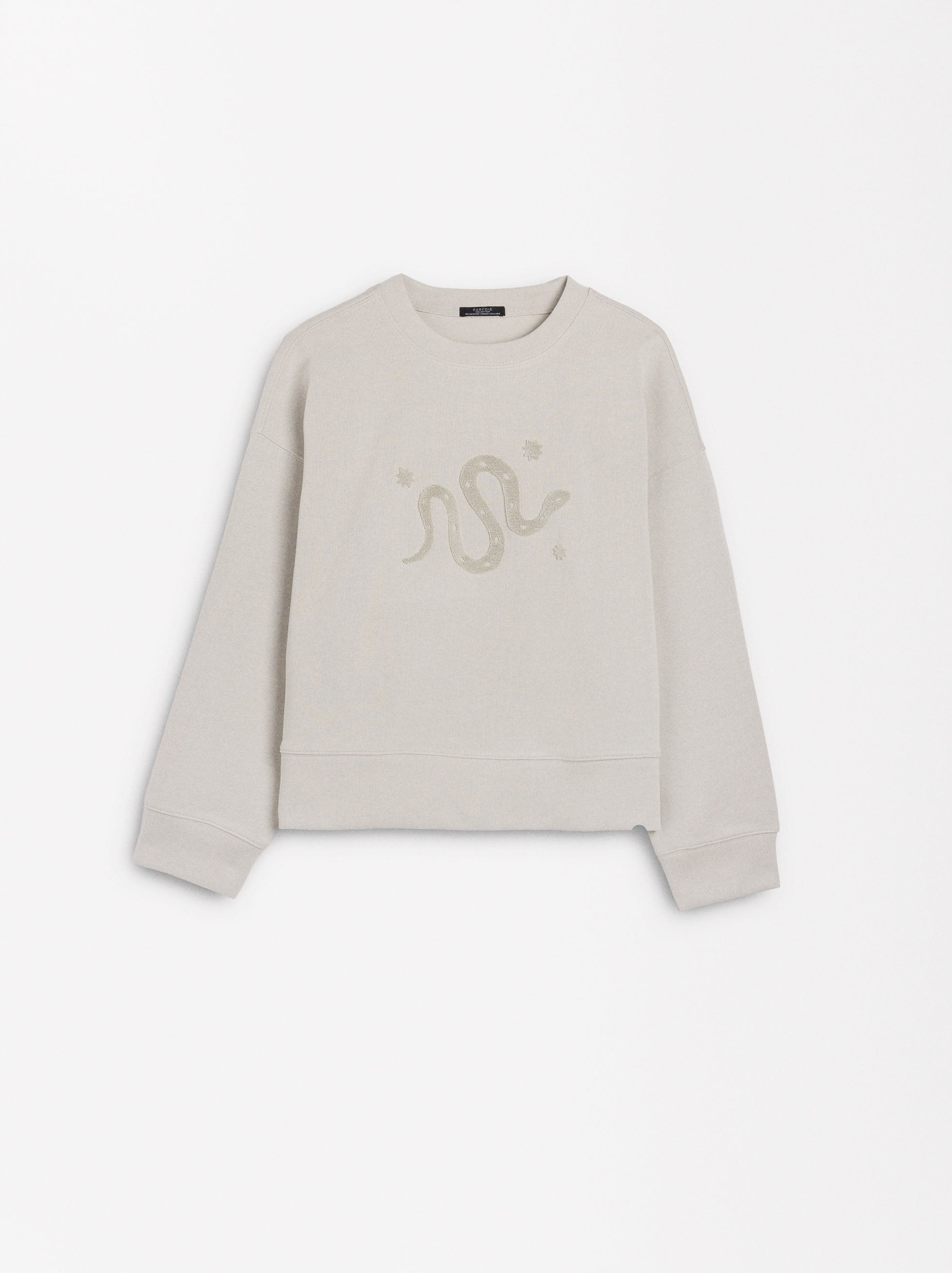 Sudadera De Algodón Con Aplique