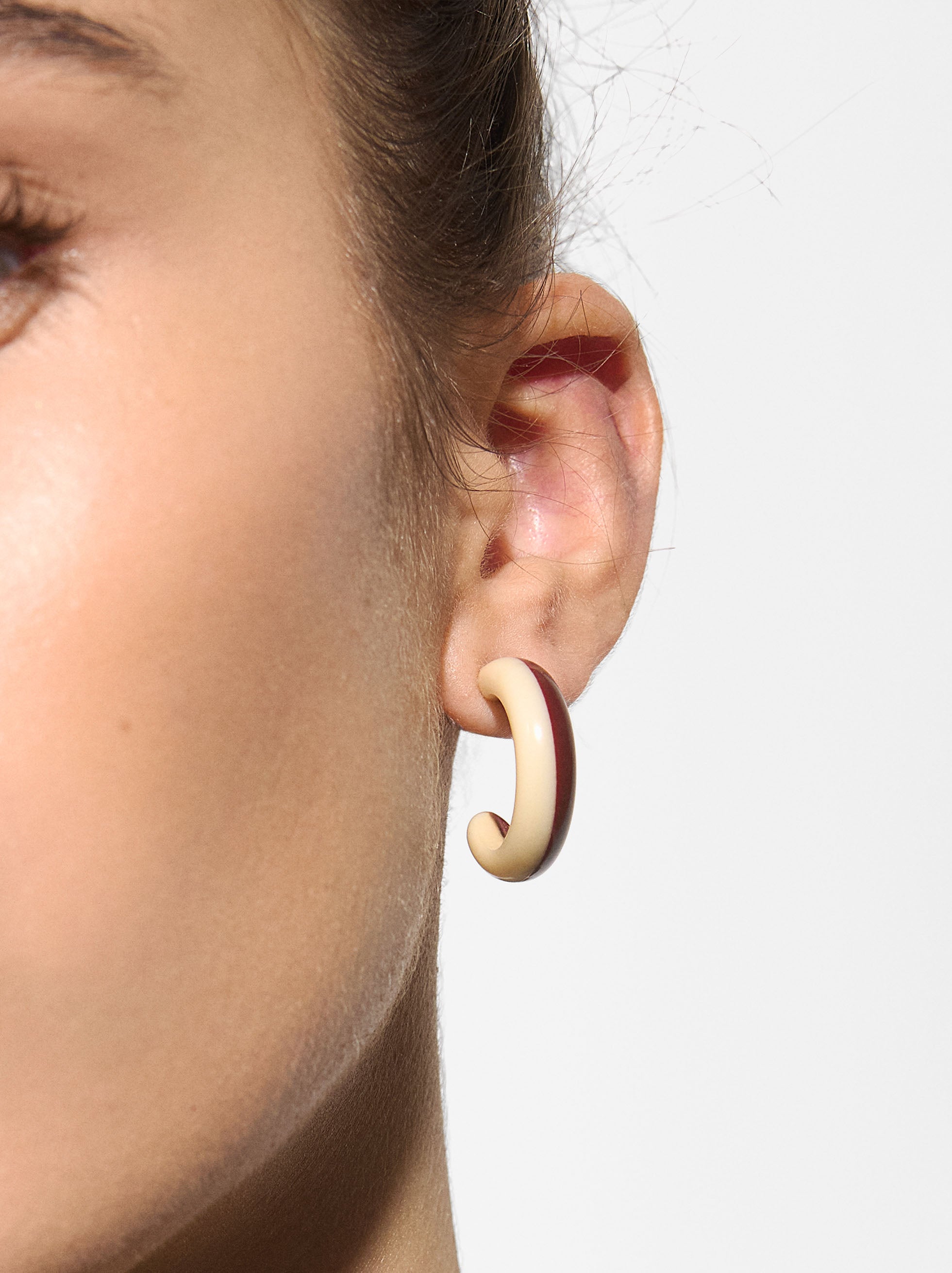 Aretes Abiertos Bicolor