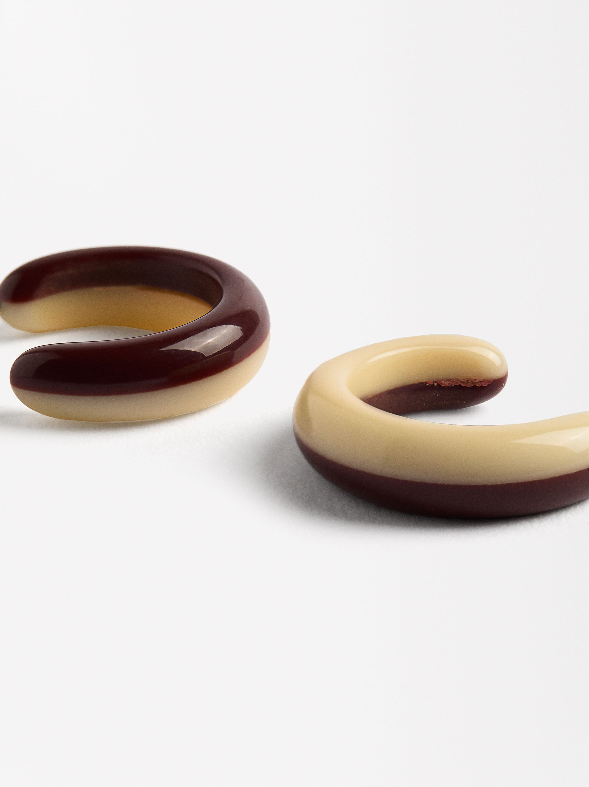 Aretes Abiertos Bicolor