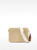Bolso Bandolera Rectangular  Efecto Rafia