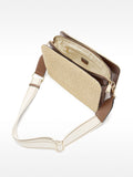 Bolso Bandolera Rectangular  Efecto Rafia