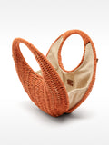 Bolso Bandolera Redondo Efecto Rafia