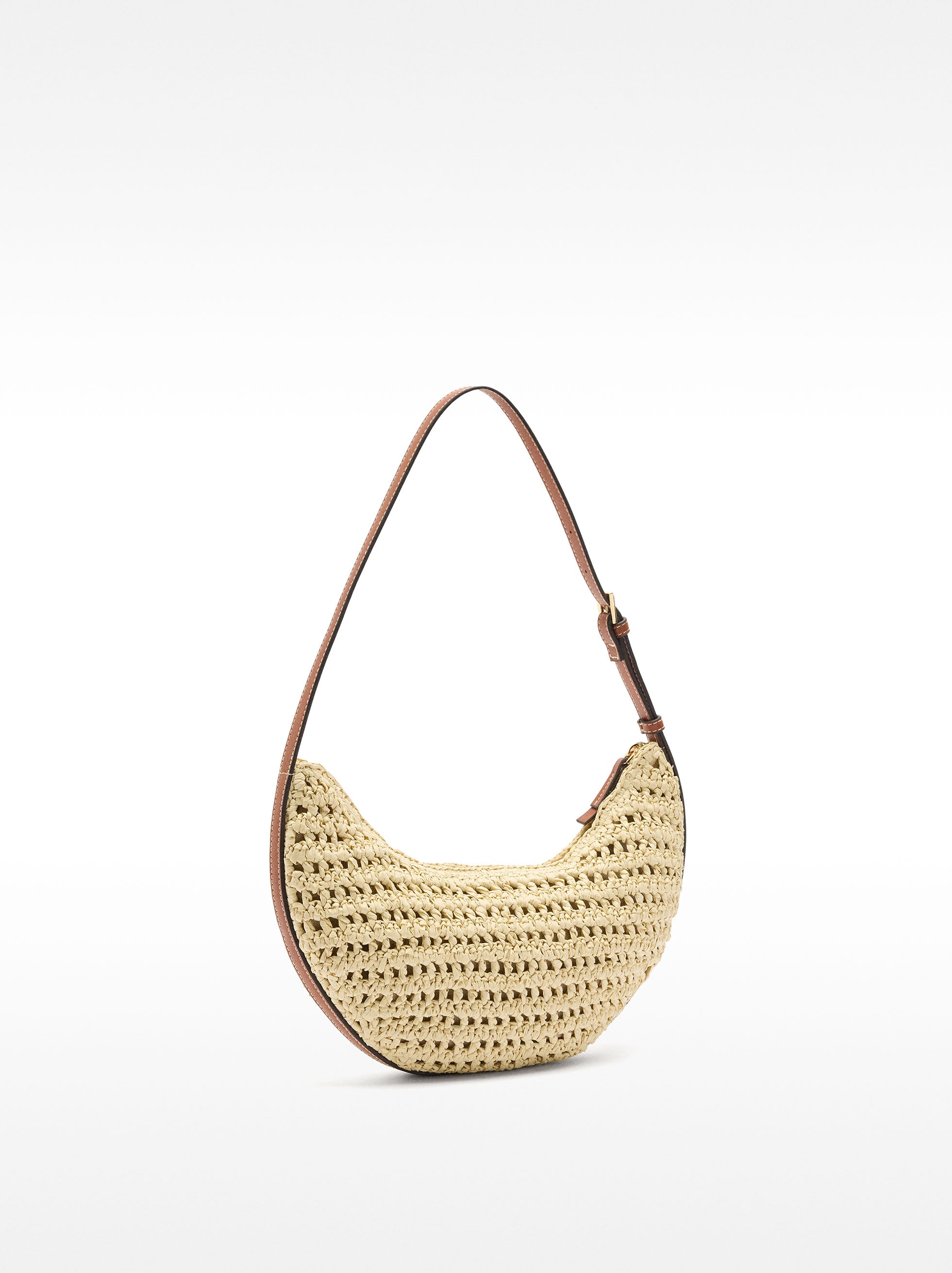 Bolso De Hombro Hobo Efecto Rafia