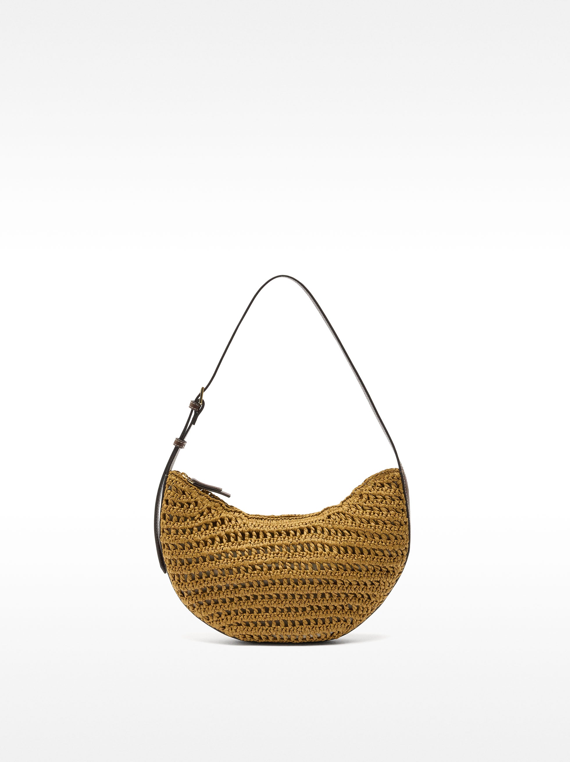Bolso De Hombro Hobo Efecto Rafia