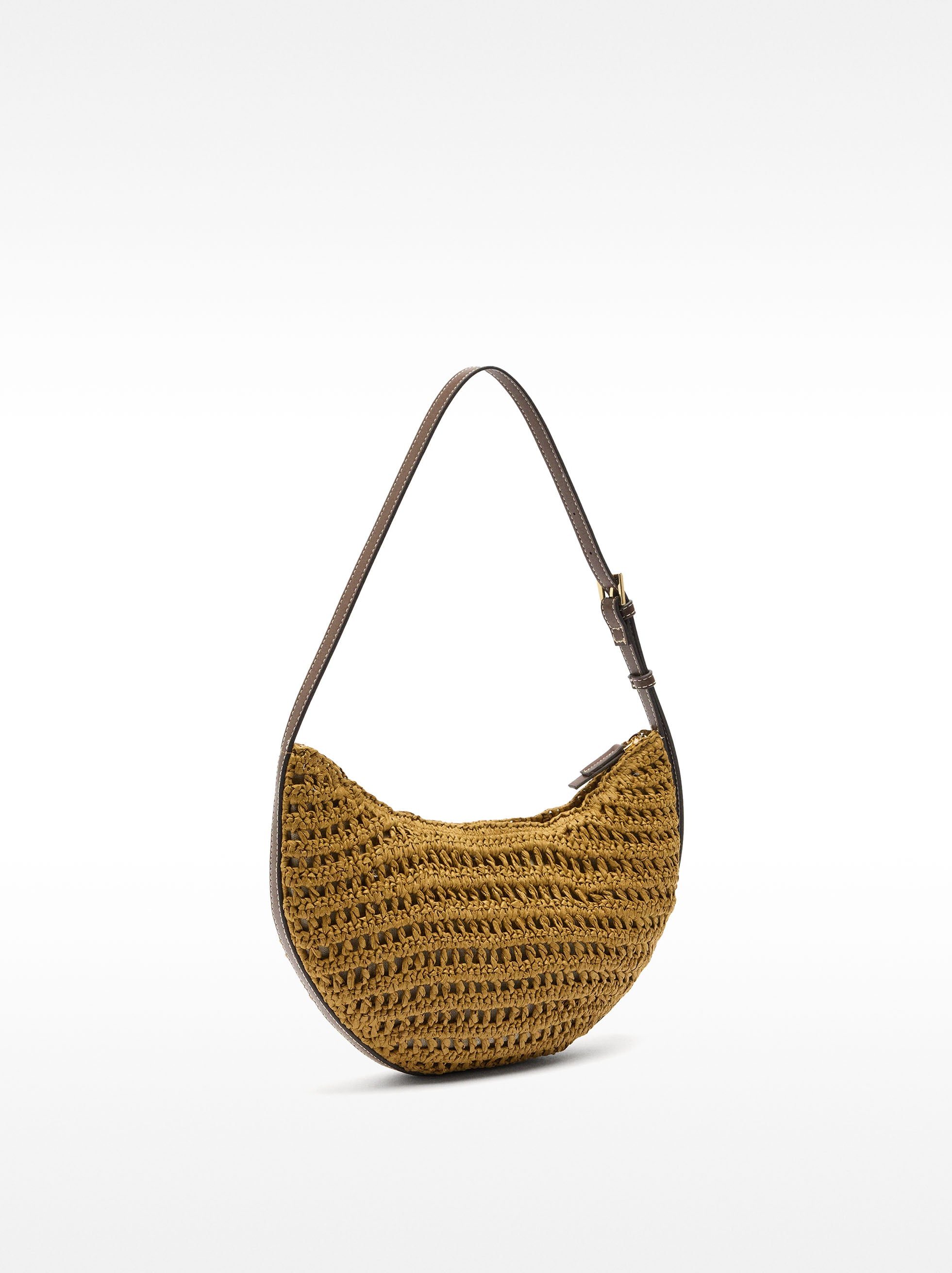 Bolso De Hombro Hobo Efecto Rafia