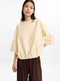 Blusa Con Fruncido 100% Algodón