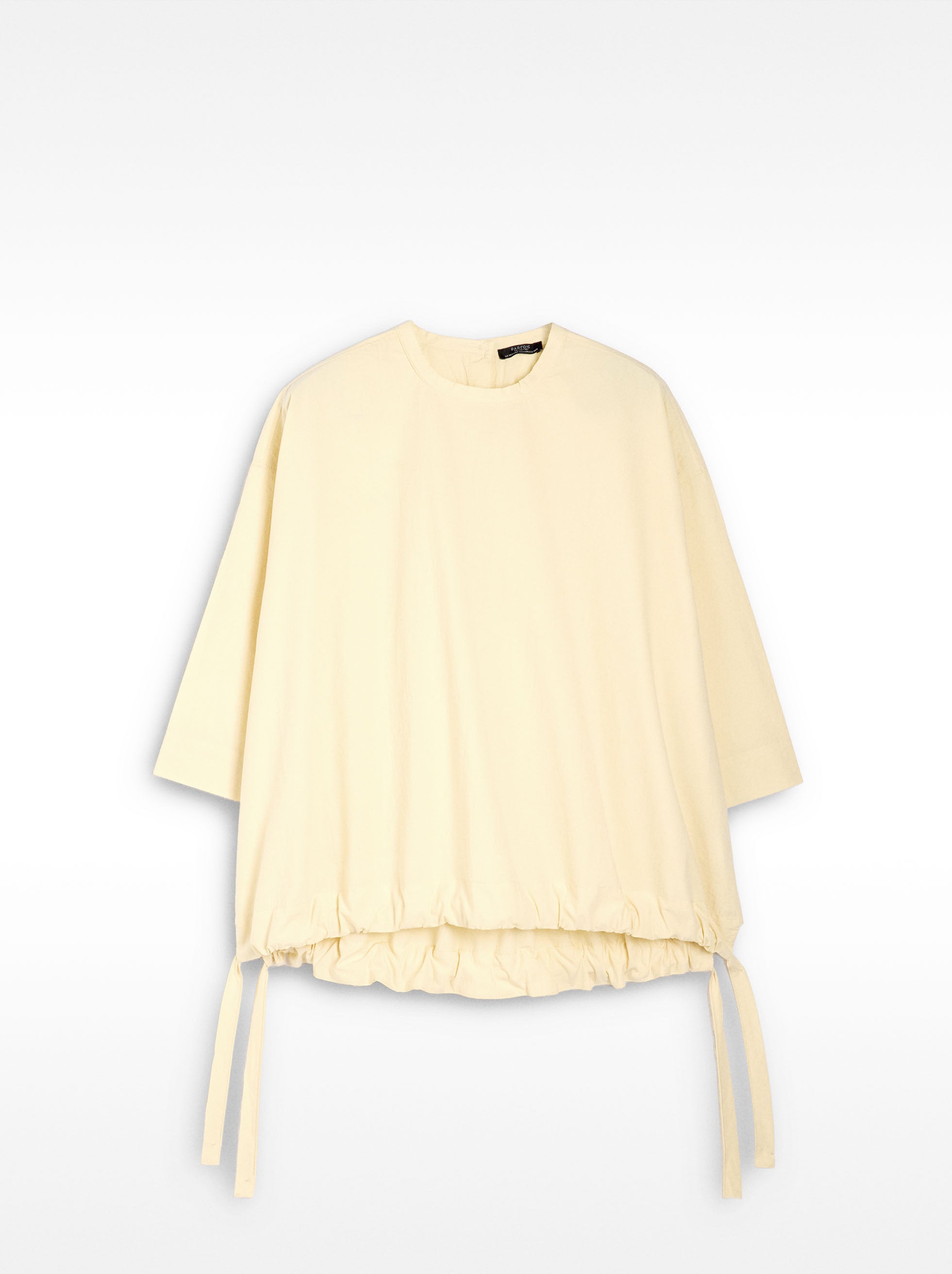 Blusa Con Fruncido 100% Algodón