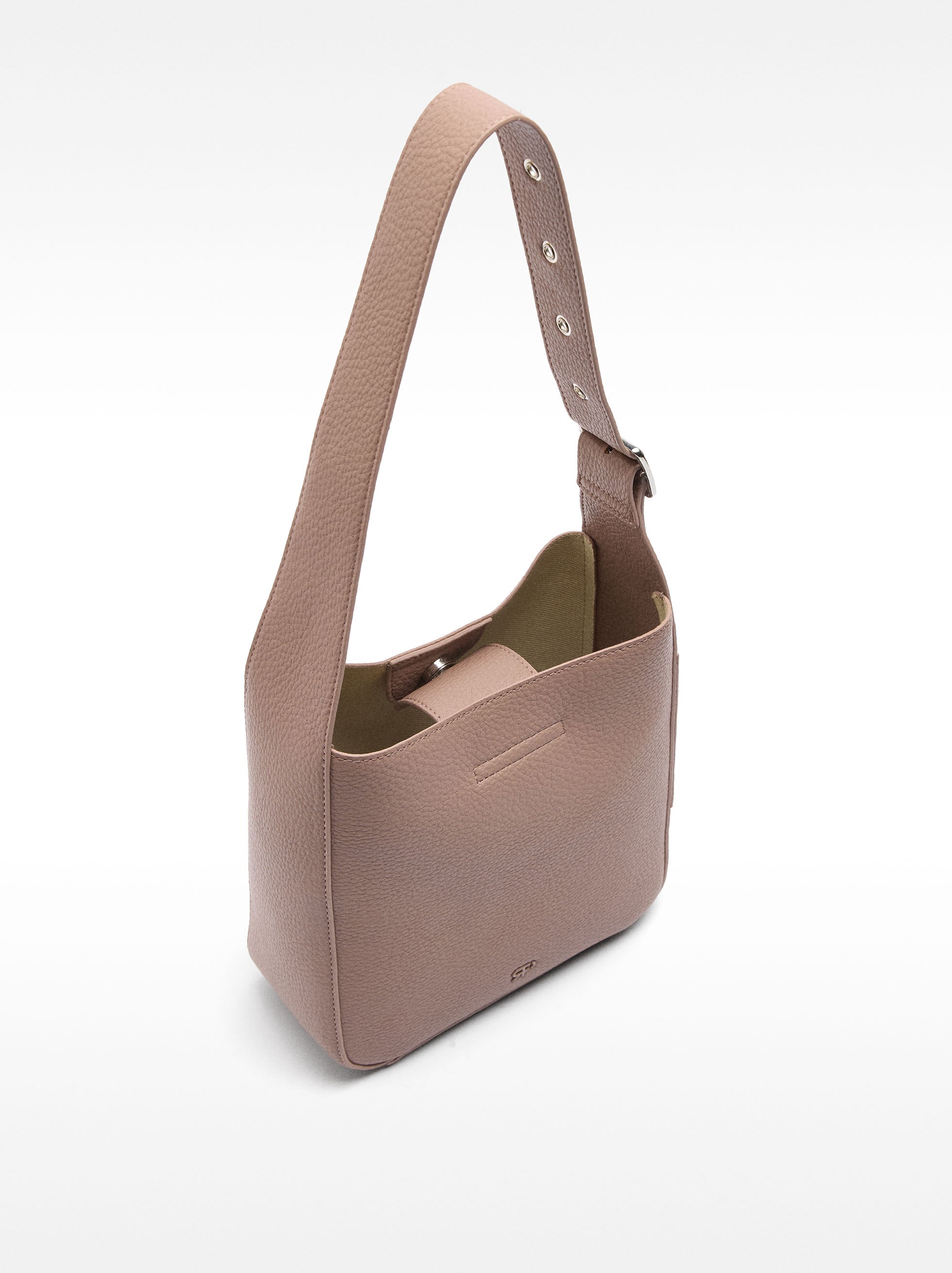 Cartera De Hombro Con Textura