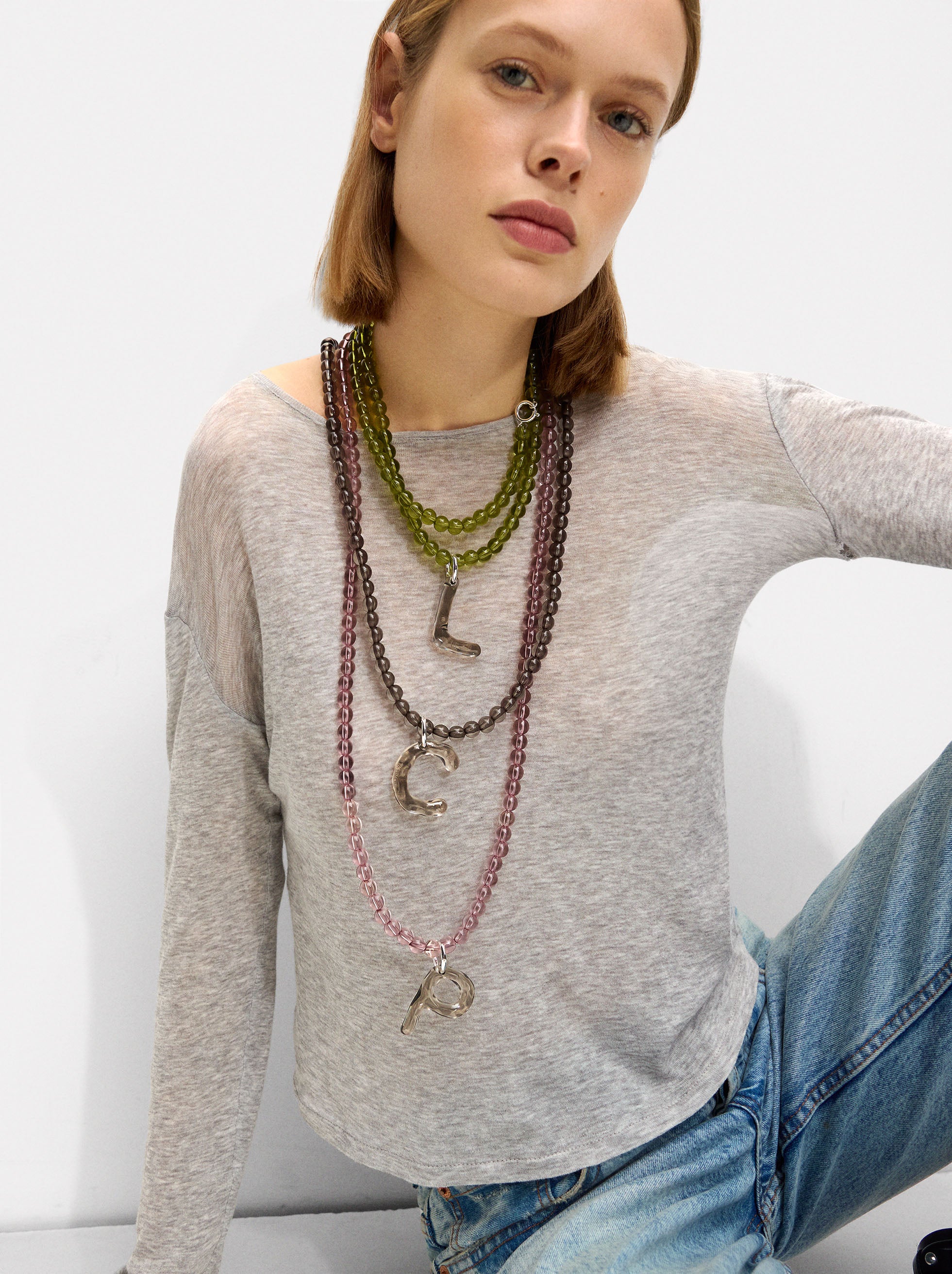 Set De Collares Transparentes