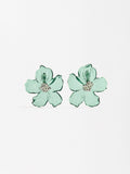 Aretes Maxi Flor De Resina