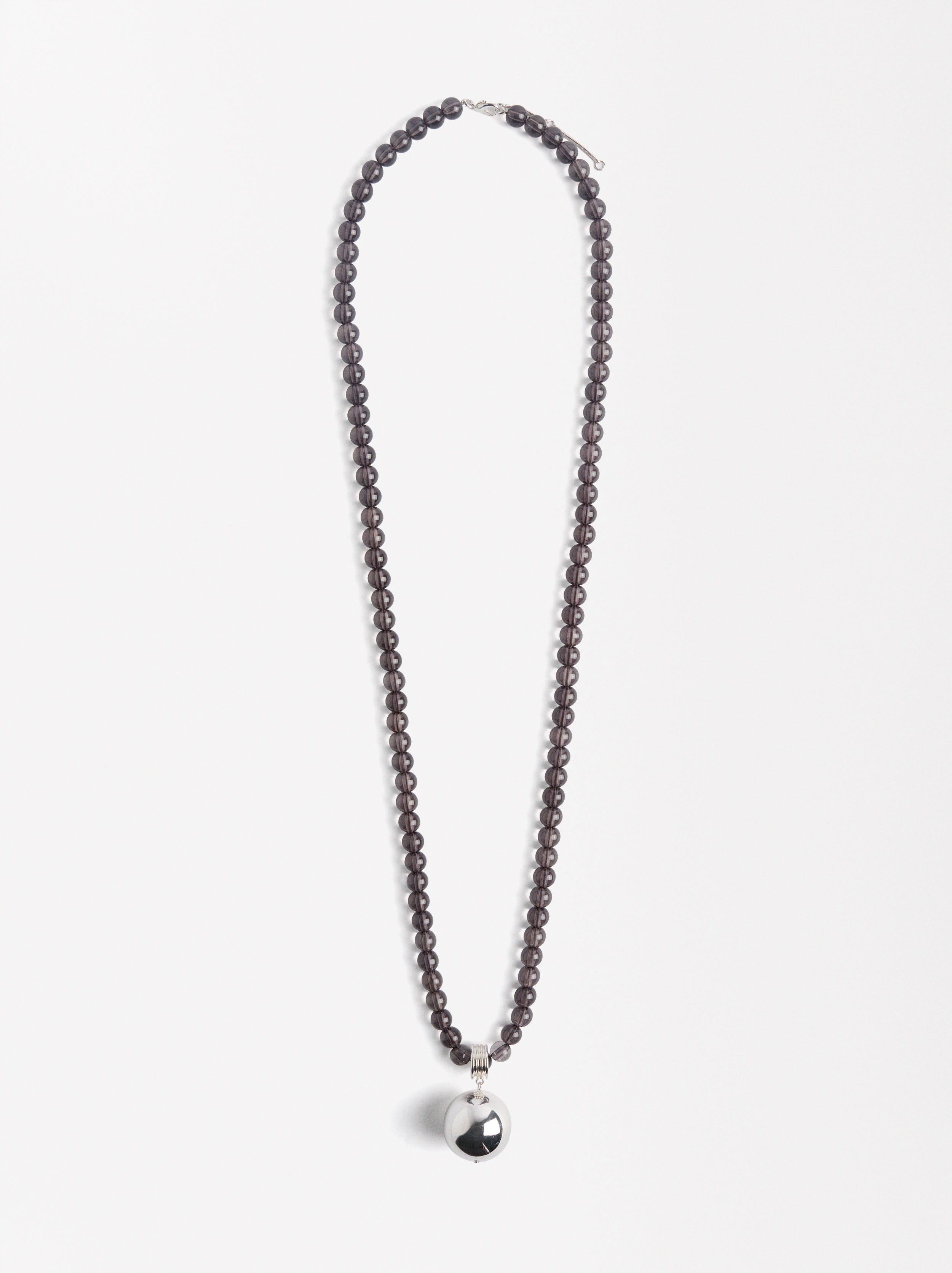 Collar De Cuentas Con Pendiente Esfera
