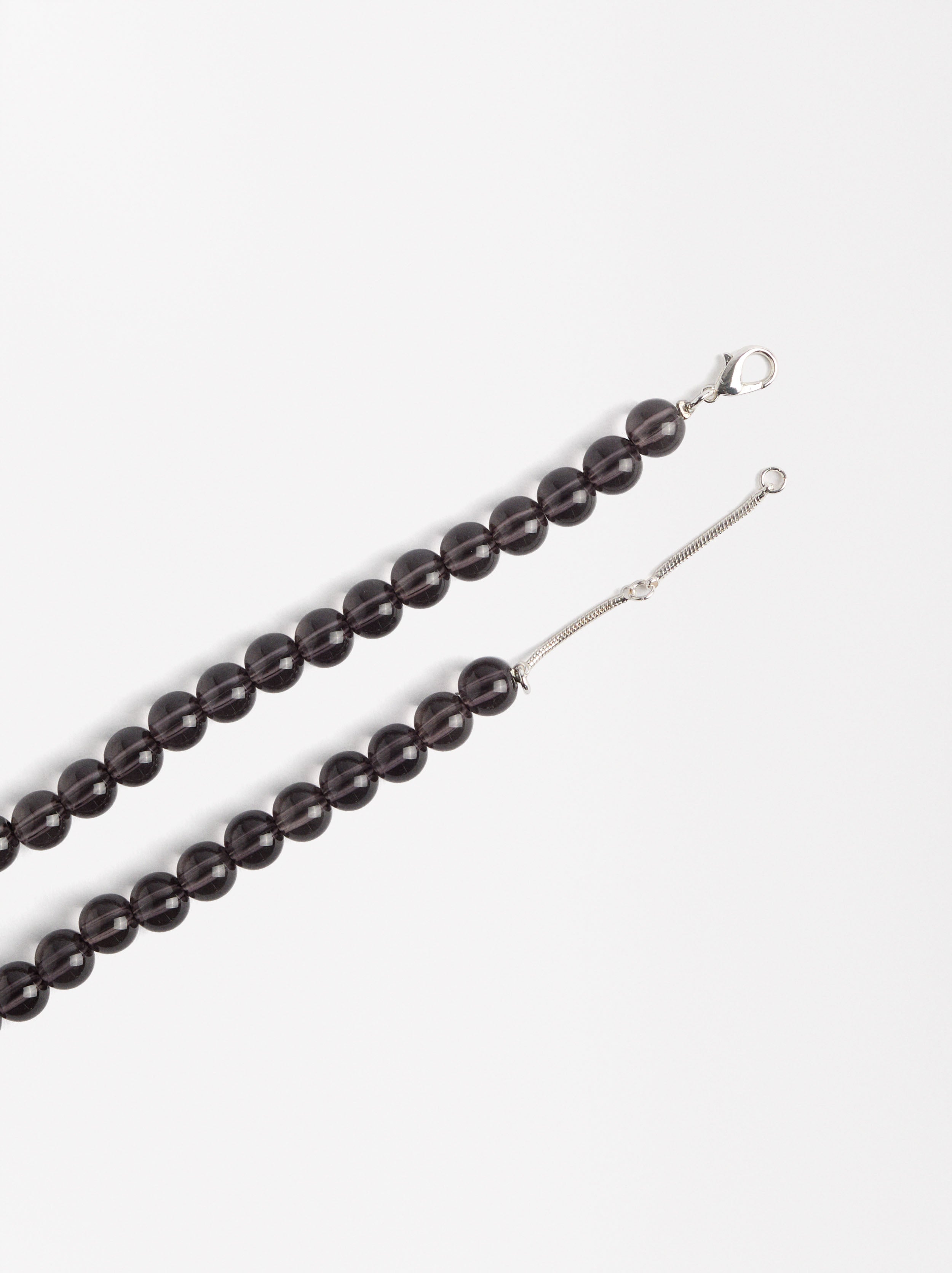 Collar De Cuentas Con Pendiente Esfera