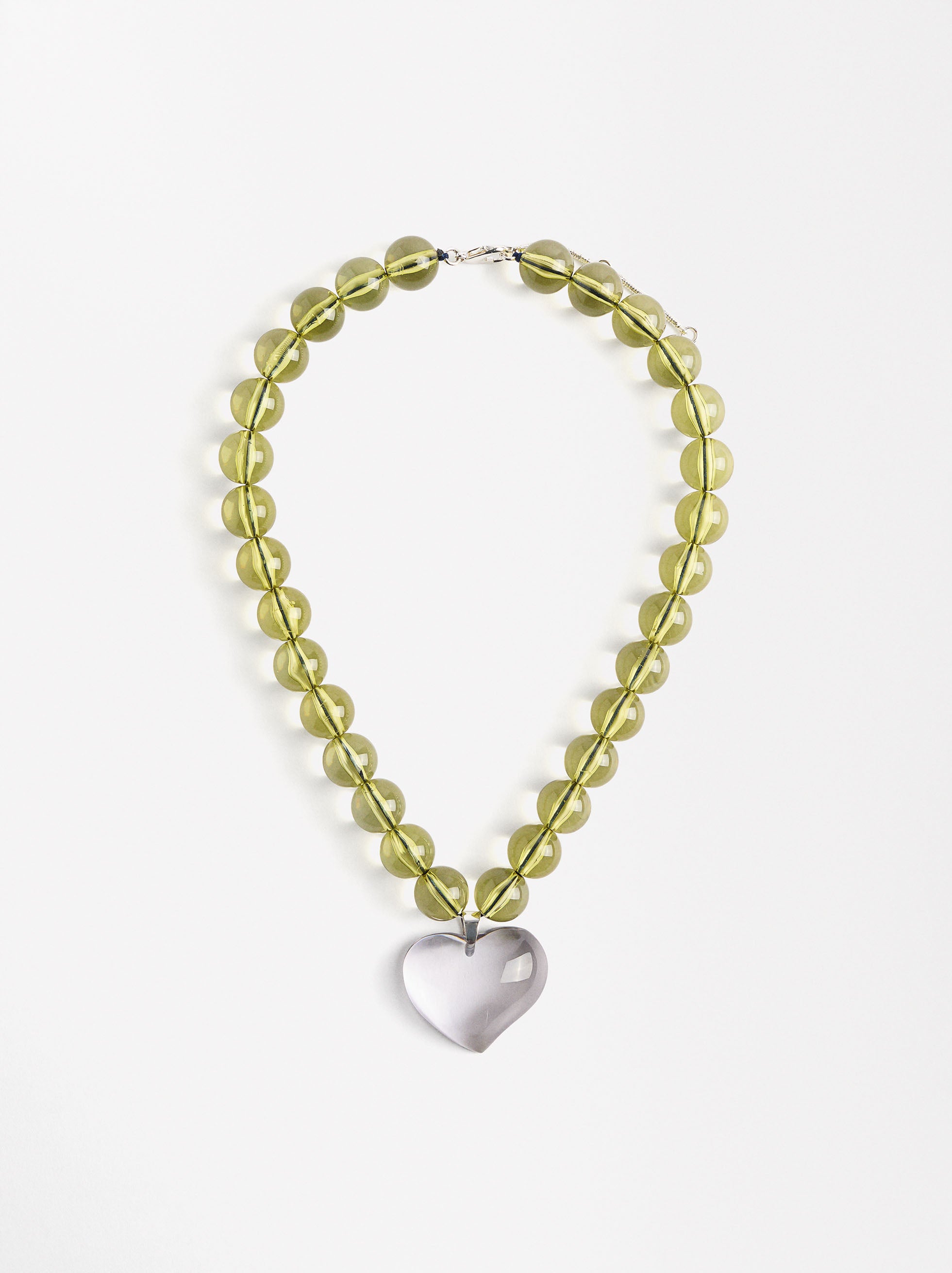 Collar De Cuentas Con Corazón