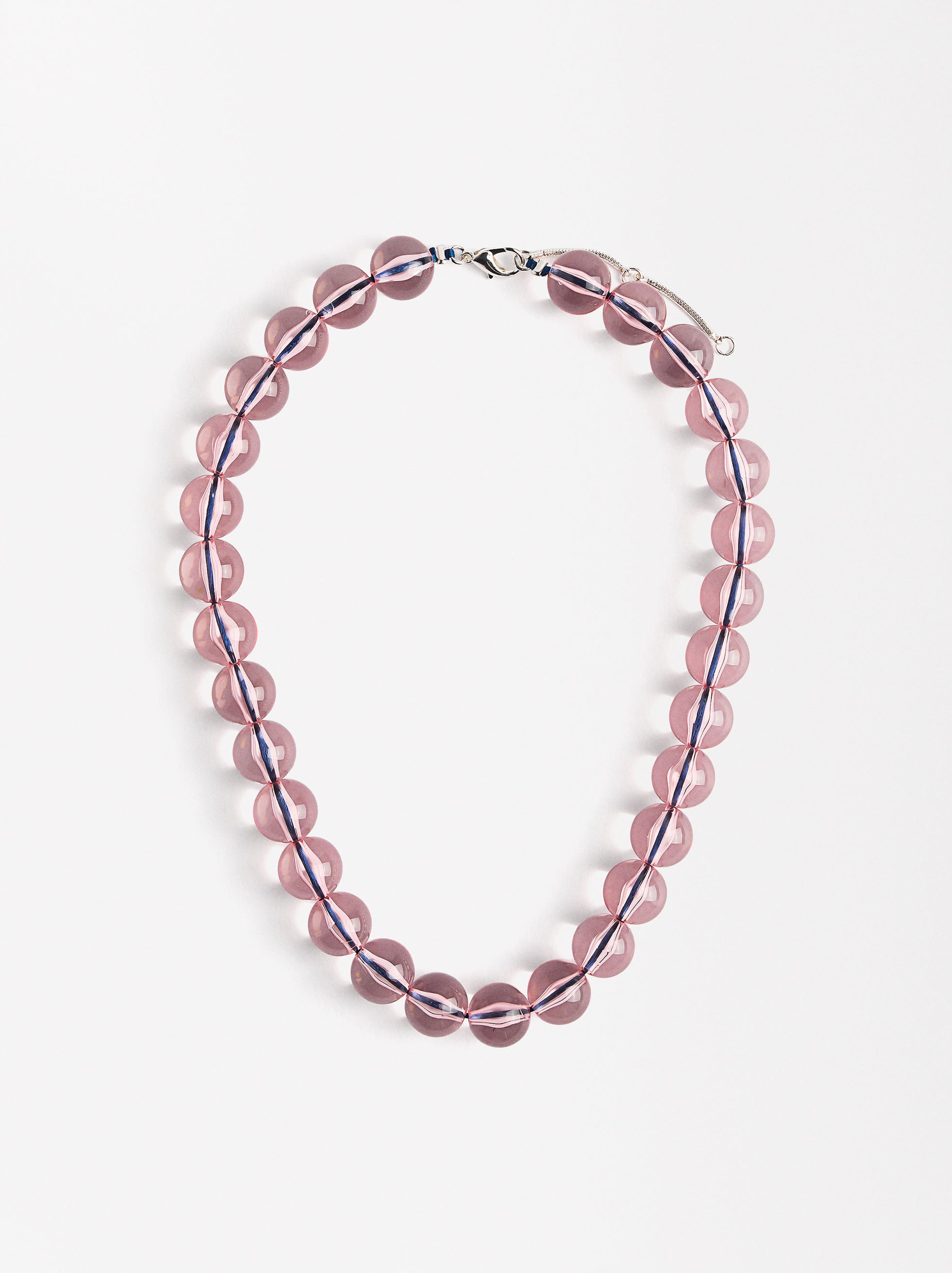 Collar De Cuentas Transparente
