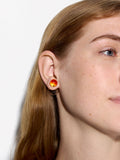 Aretes Esferas De Resina Y Cristal