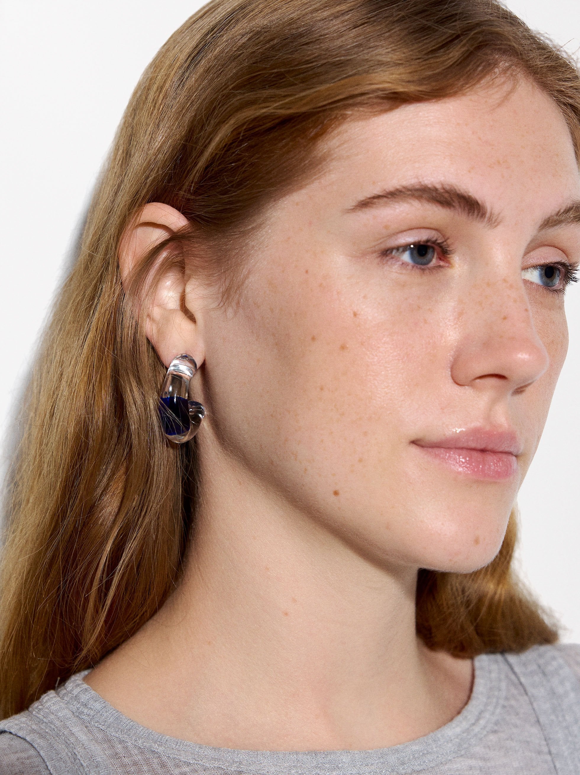 Aretes Abiertas Bicolor