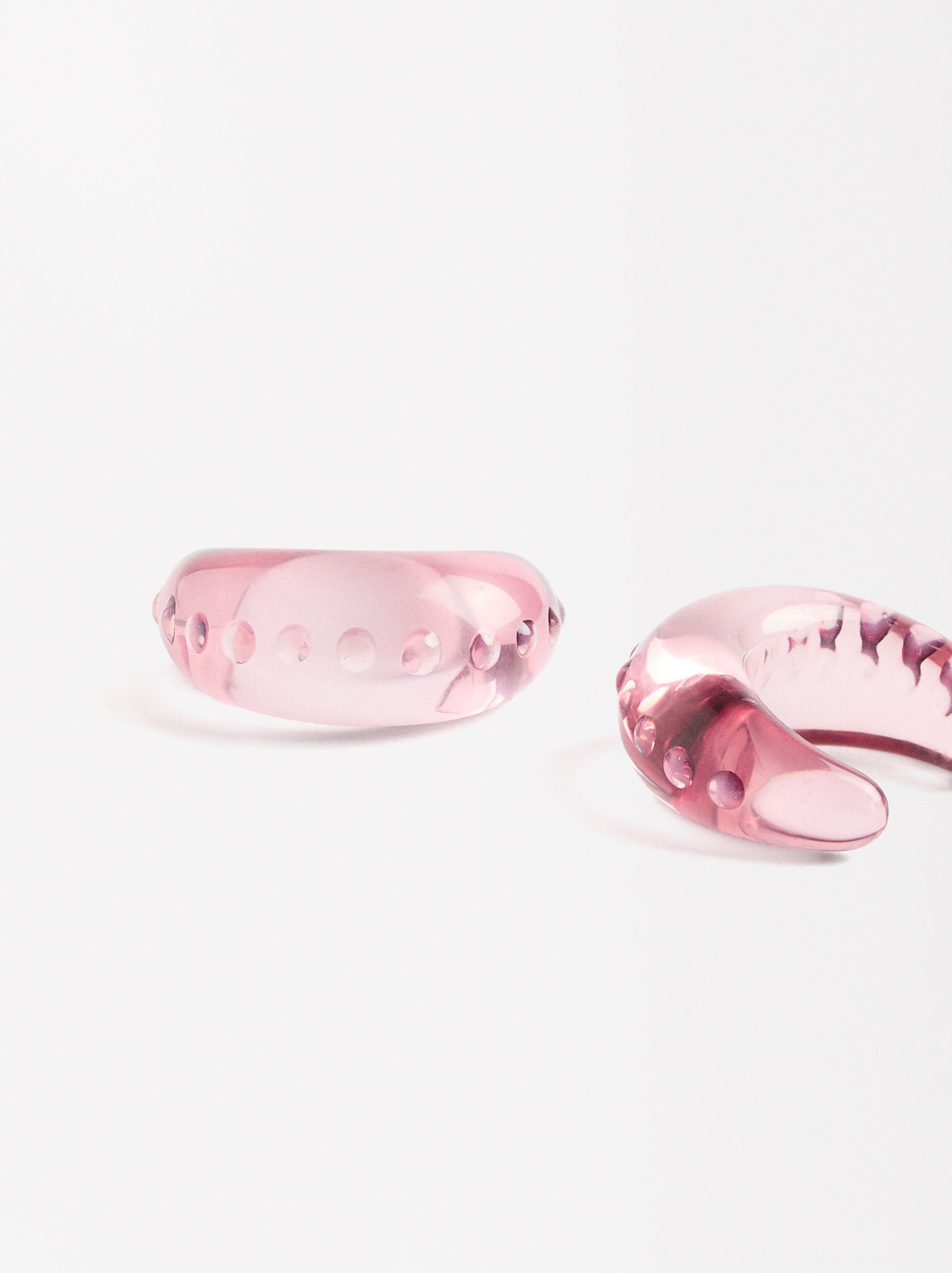 Aretes Abiertas Transparentes