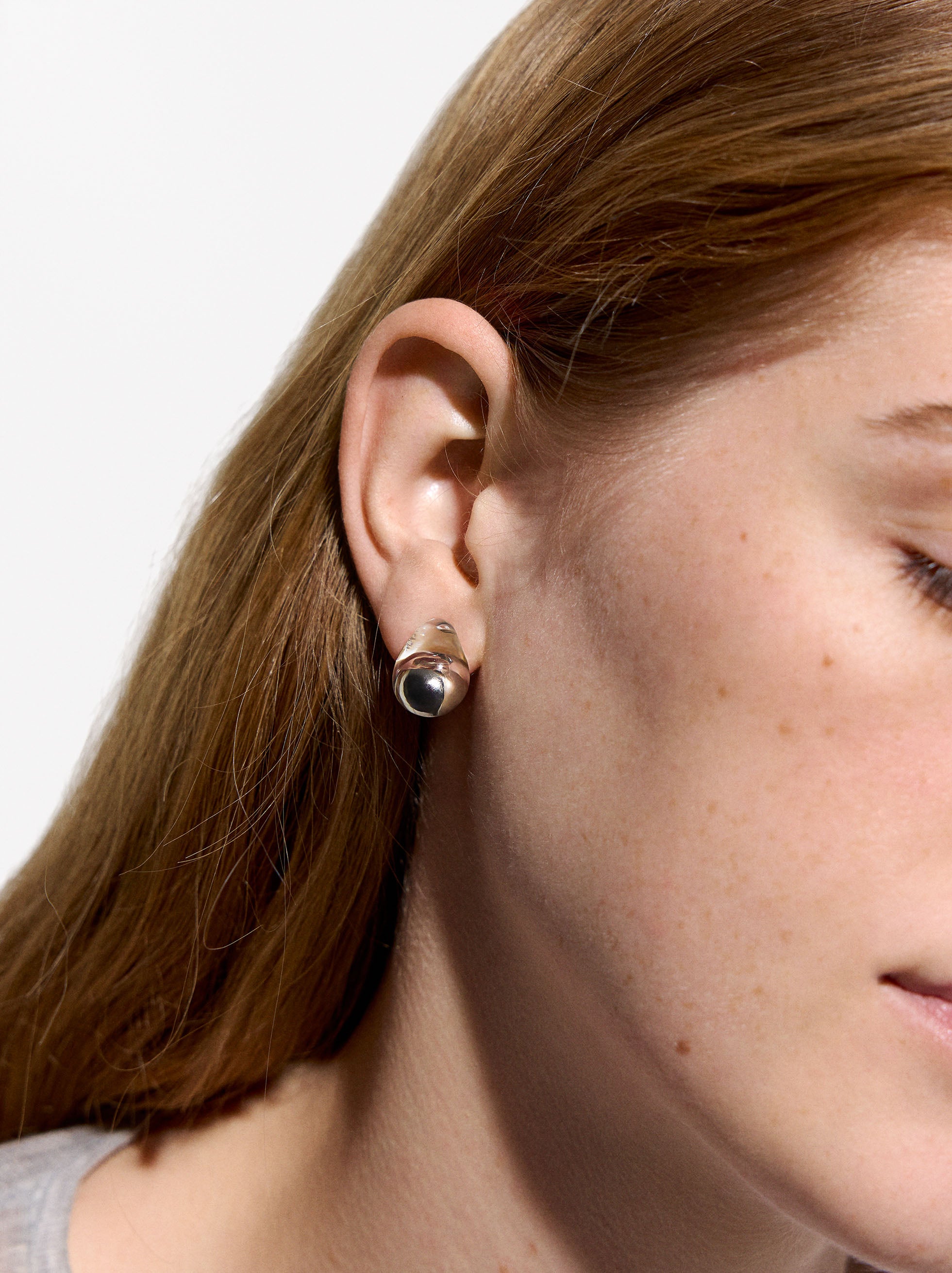 Aretes Gota De Resina