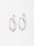 Aretes Abiertos De Resina